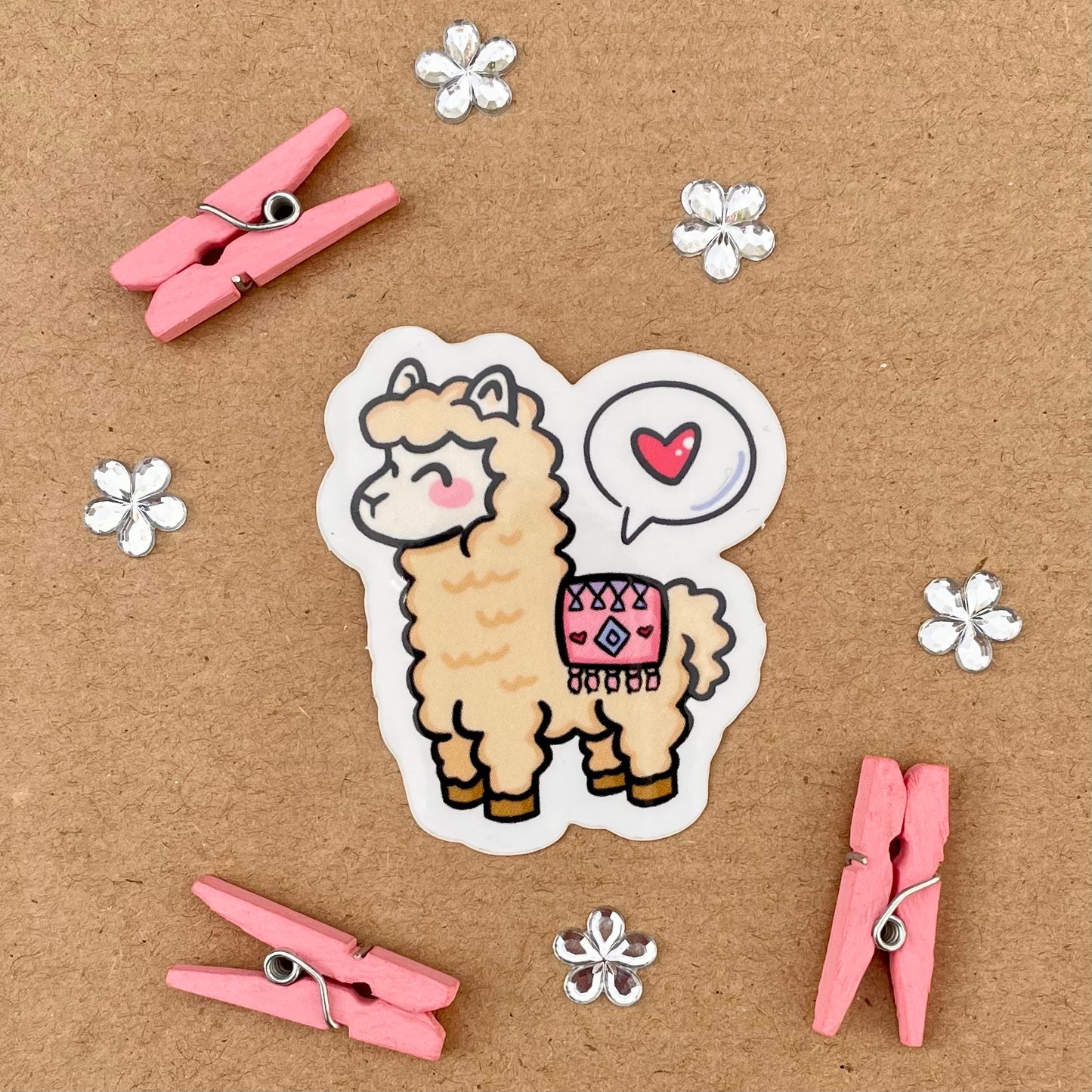 Aubrey the Alpaca Sticker