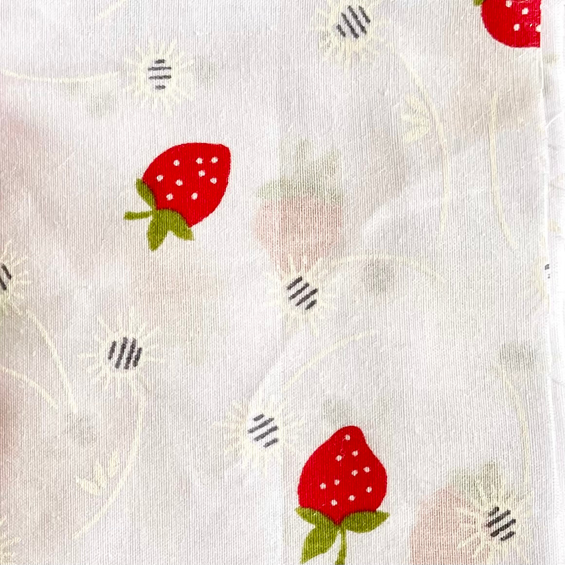 Strawberry Fields - Recycled Scrunchie