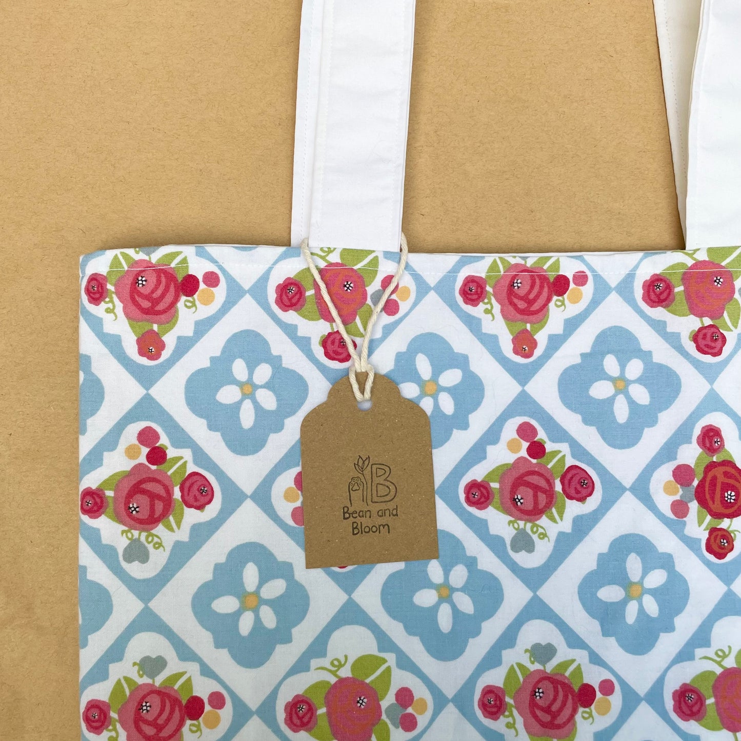 Summery Floral - Recycled Tote Bag