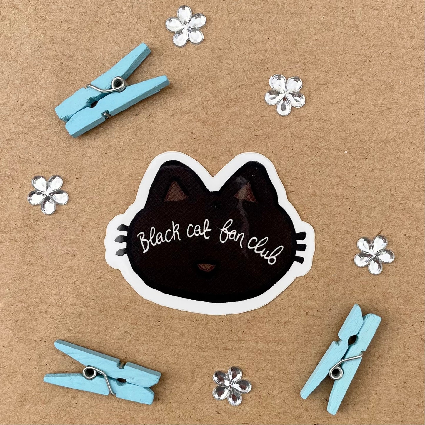 Black Cat Fan Club Sticker