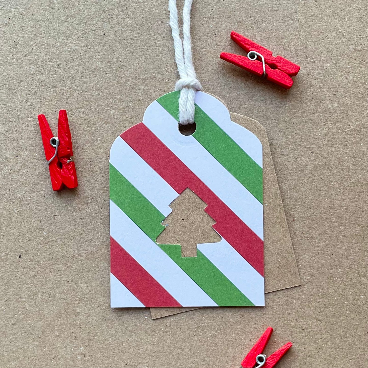 Candy Cane - Eco Gift Tags
