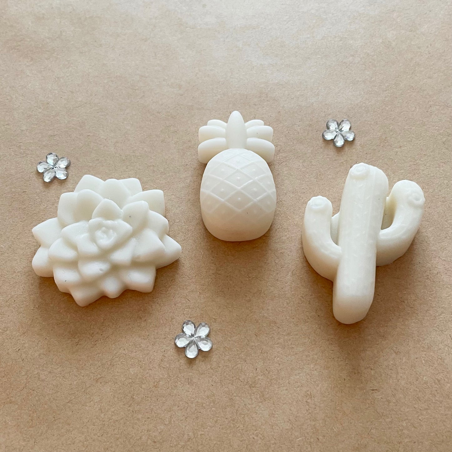 Sandalwood and Vanilla - Recycled Wax Melts in Assorted Shapes (3x)