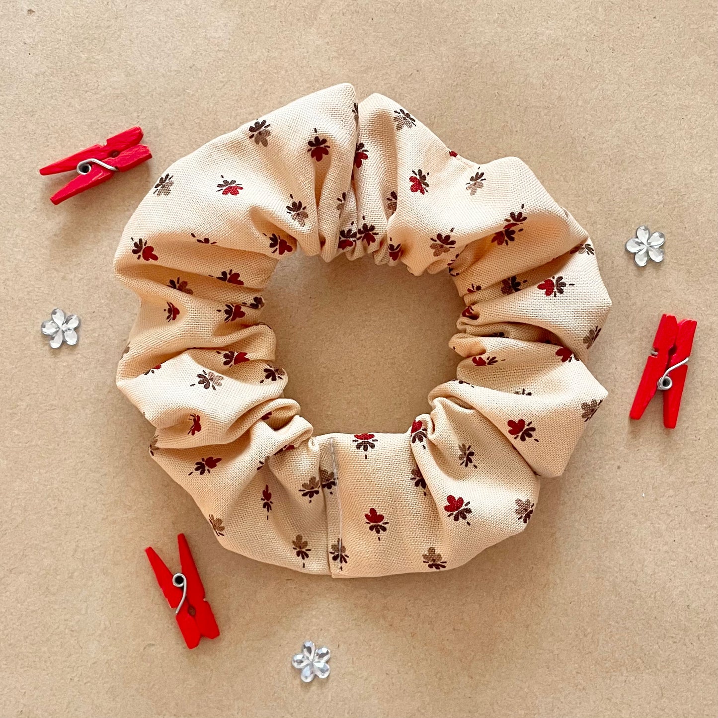 Autumn Confetti - Recycled Scrunchie