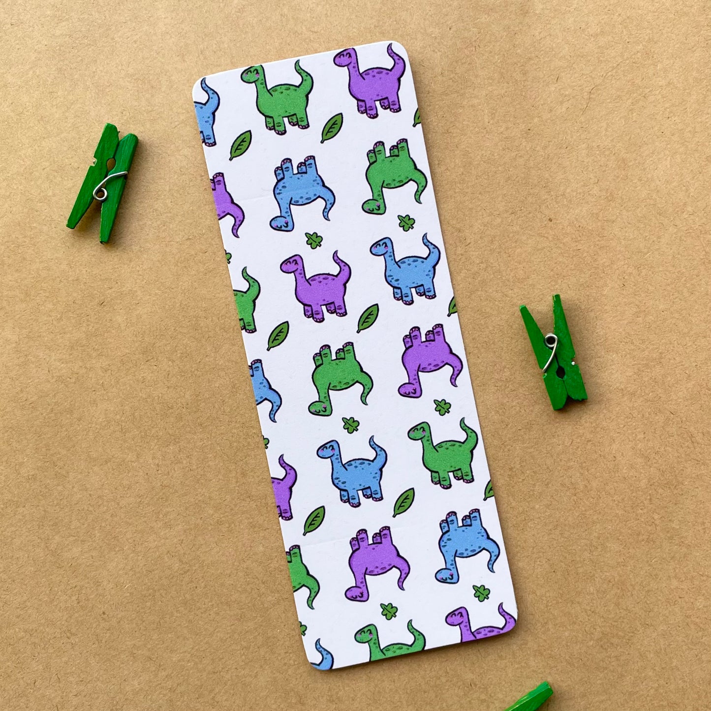 Dinosaur Lover - Recycled Bookmark