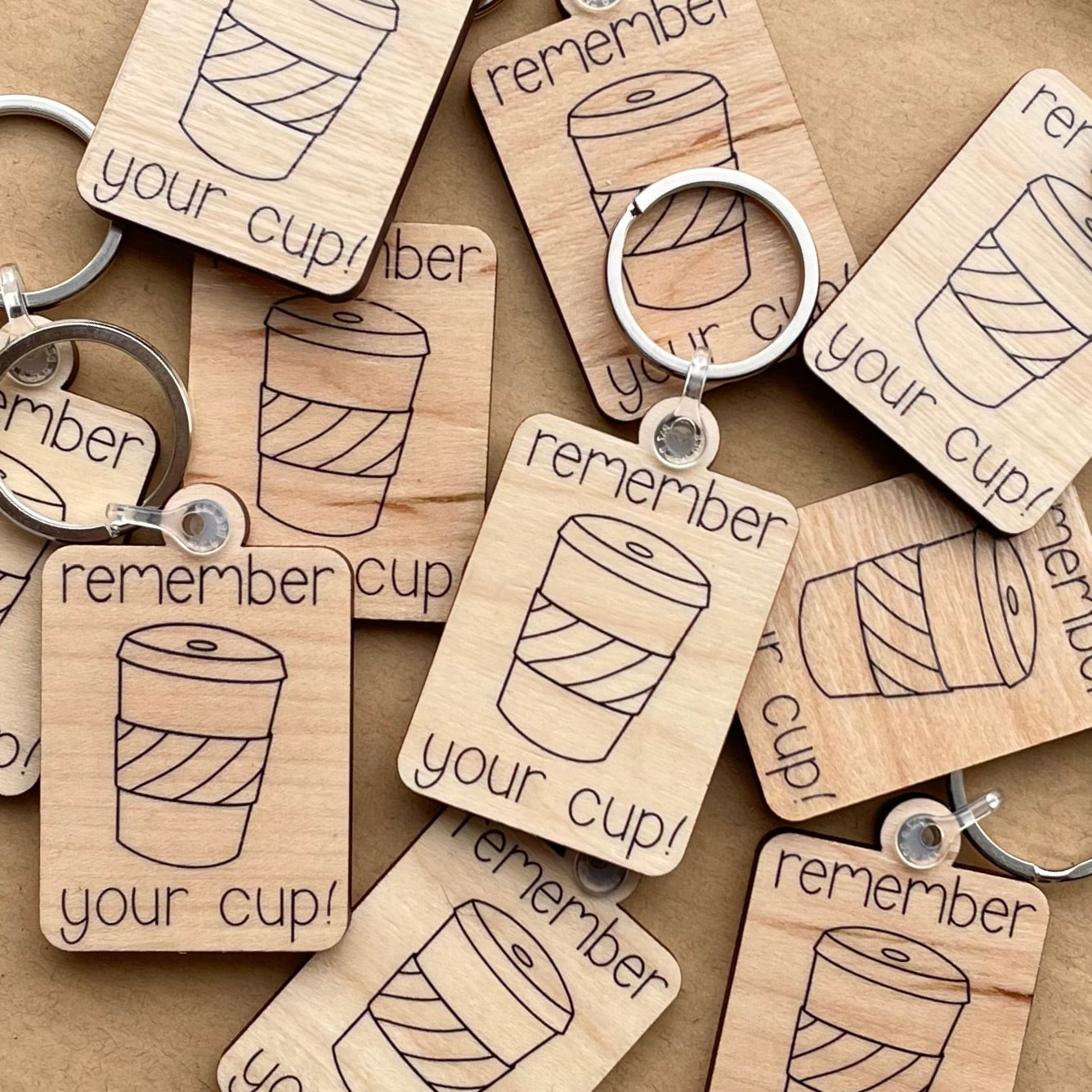 Keep Cup - Recycled Wooden Keyring