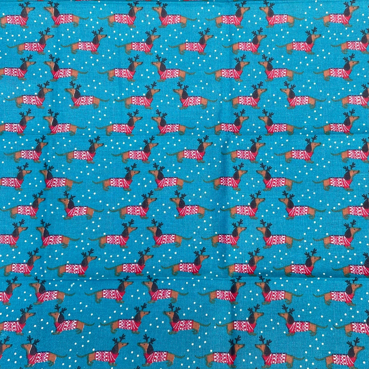 Rudolf the Reindog - Recycled Scrunchie