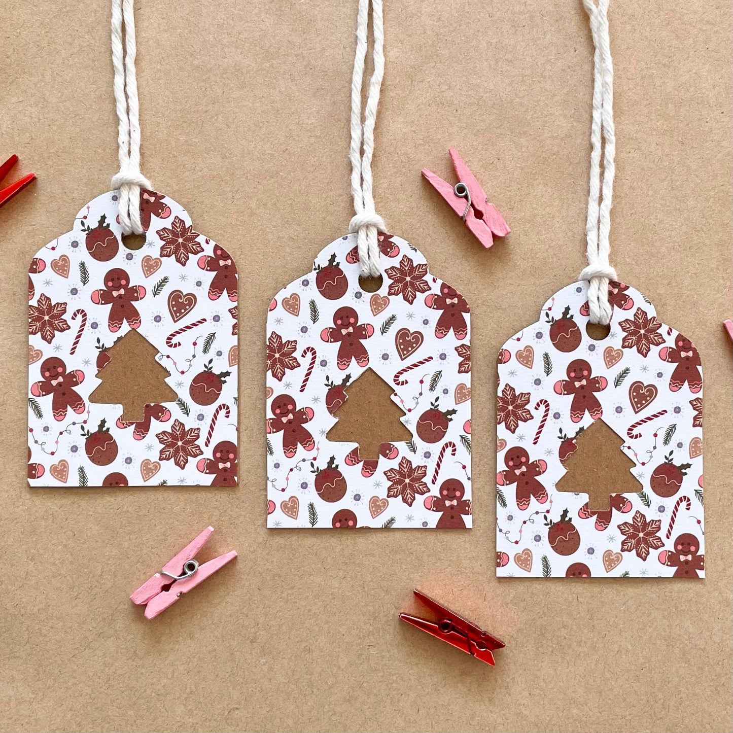 Gingerbread Wishes - Eco Gift Tags