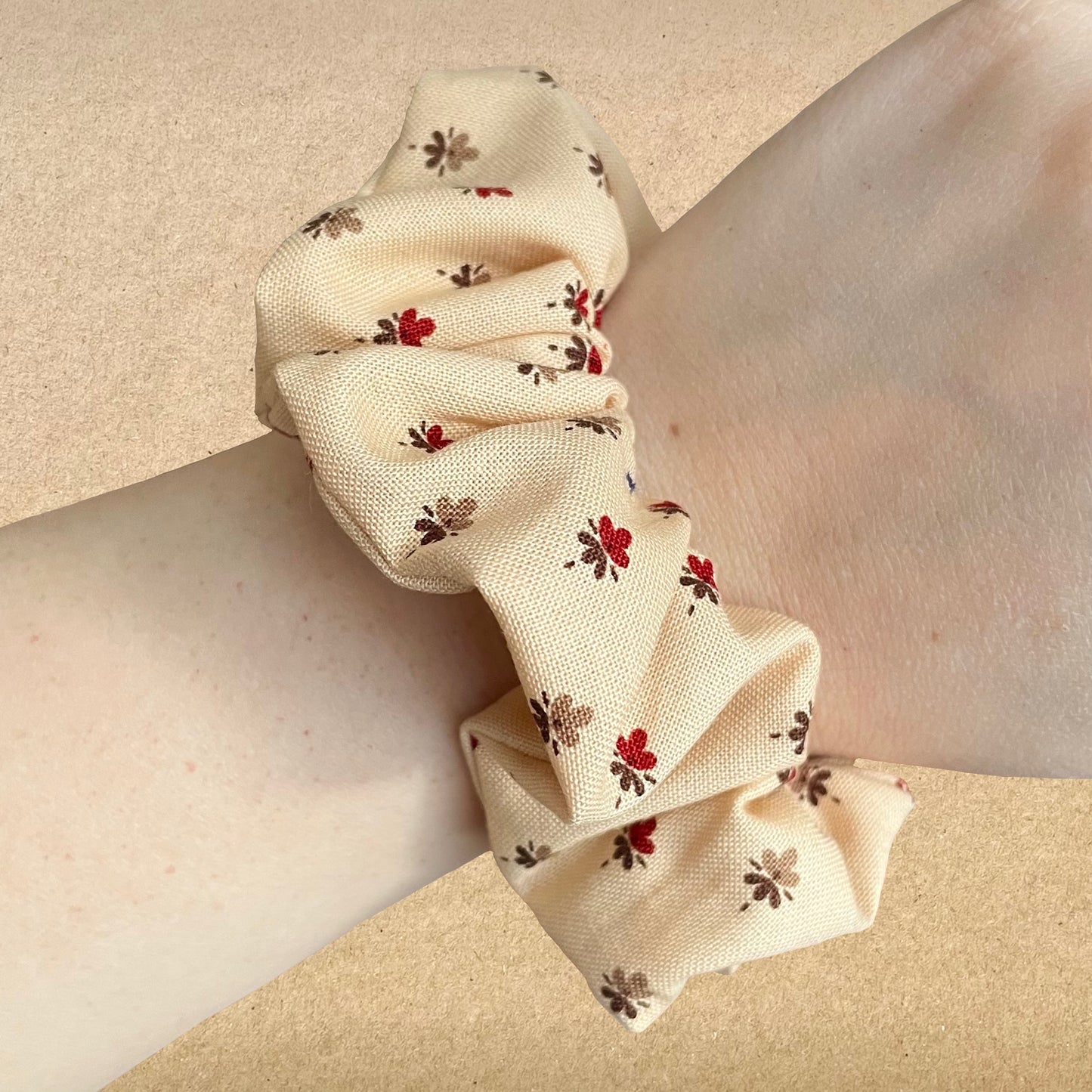 Autumn Confetti - Recycled Scrunchie