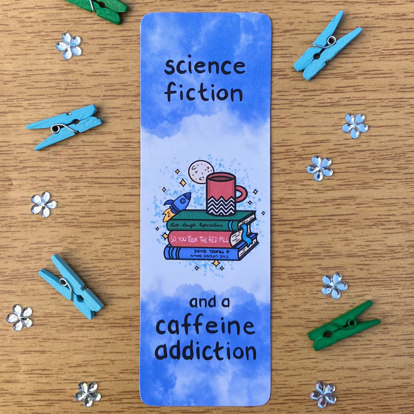 Science Fiction and Caffeine Addiction Bookmark