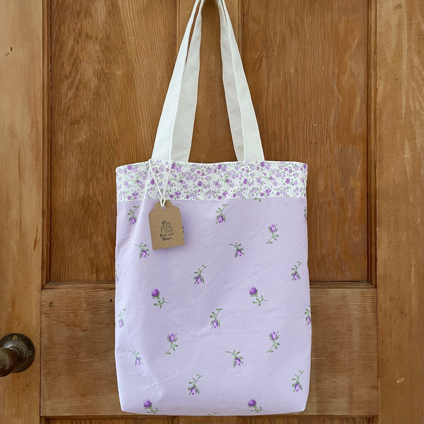 Lilac Blossom - Recycled Tote Bag