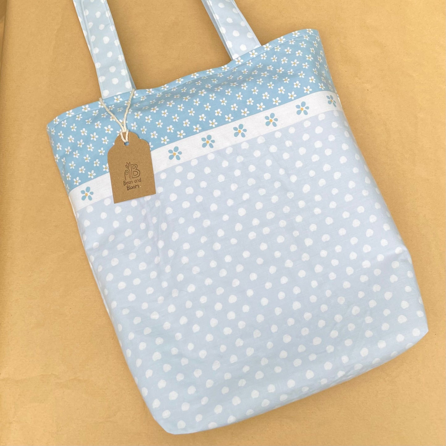 Forget Me Not - Recycled Tote Bag