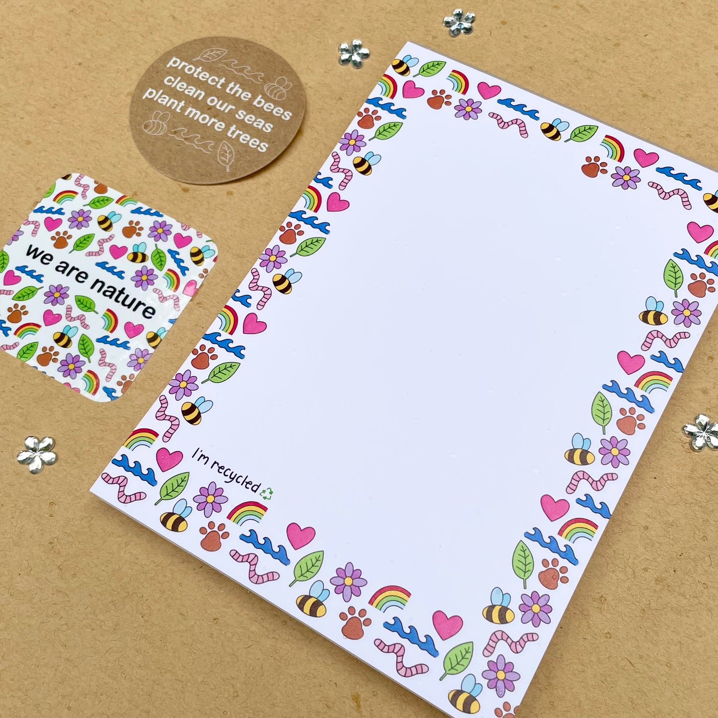 Nature Lover’s Bundle - B-grade Notepad and Stickers