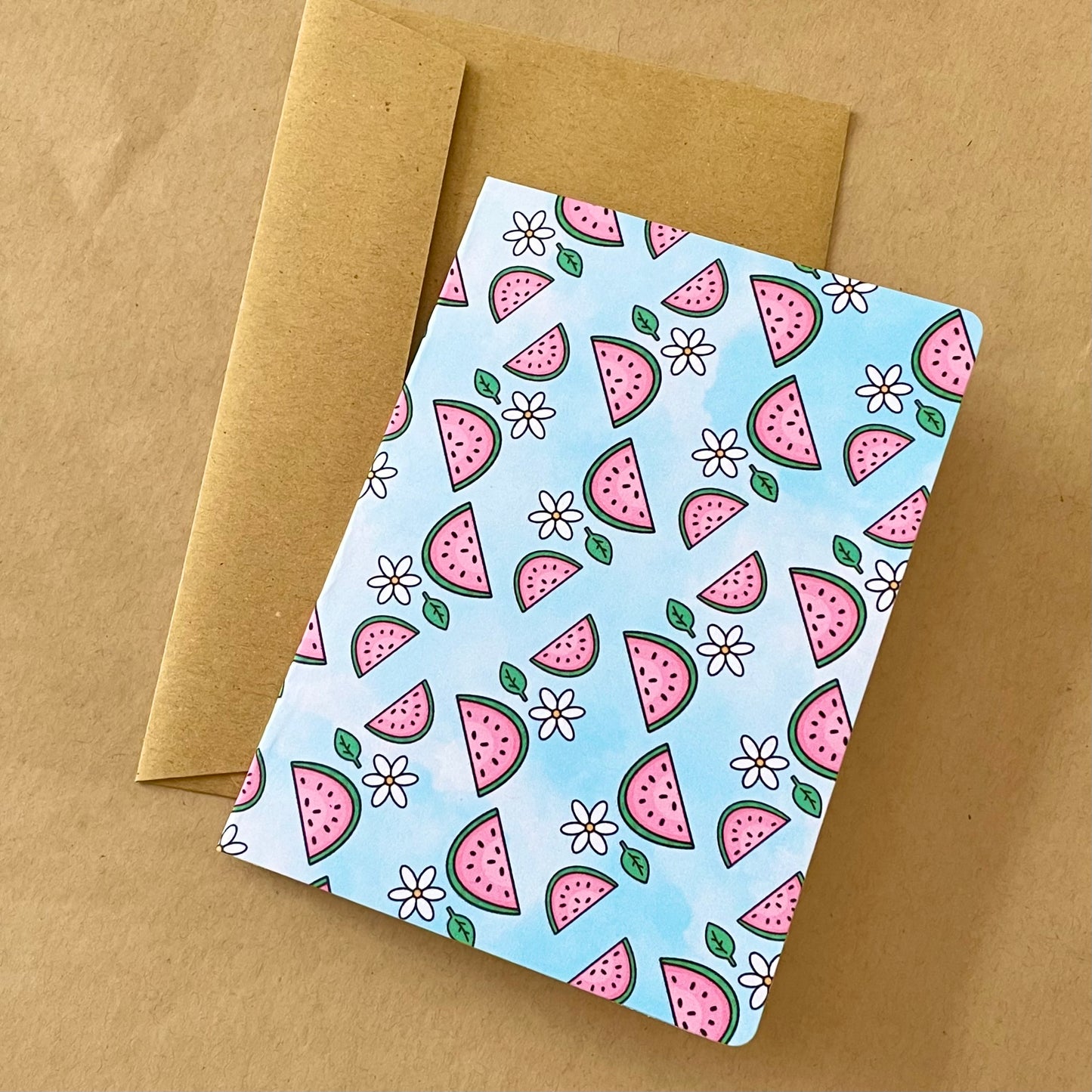 Watermelon Sky - Charity Recycled Greetings Card