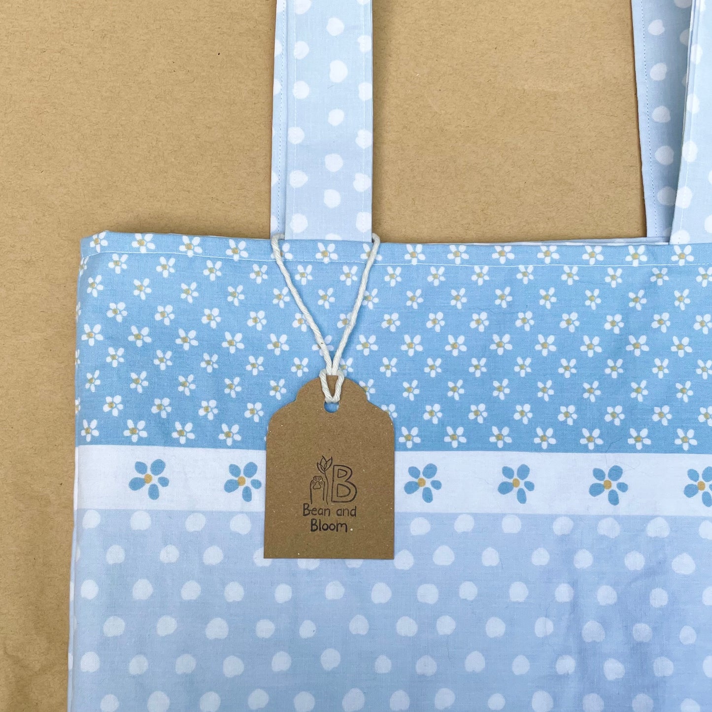 Forget Me Not - Recycled Tote Bag