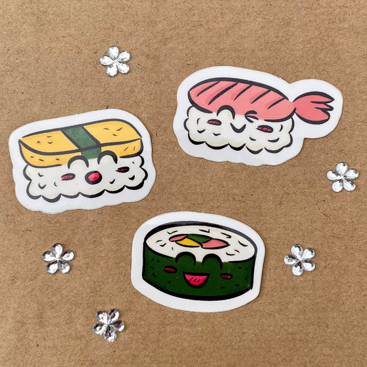 Sushi Trio Sticker Bundle