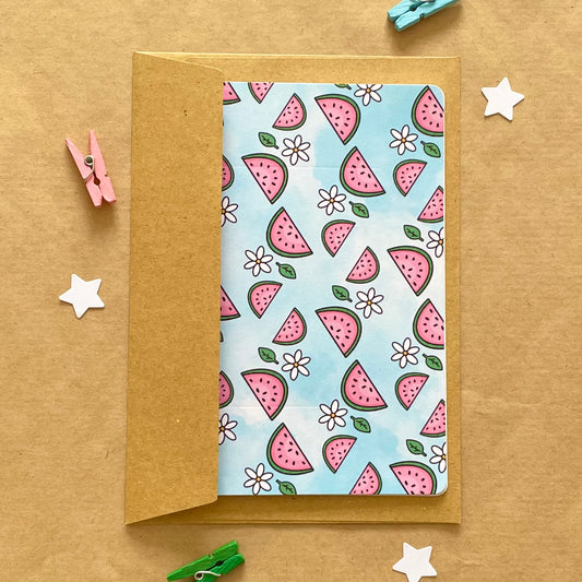 Watermelon Sky - Charity Recycled Greetings Card
