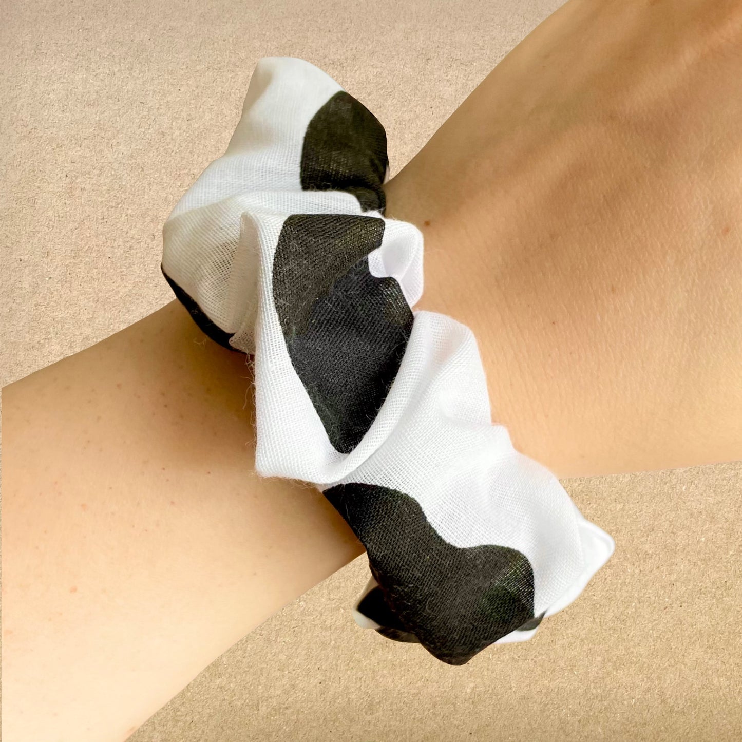 Cool Cow - Recycled Scrunchie