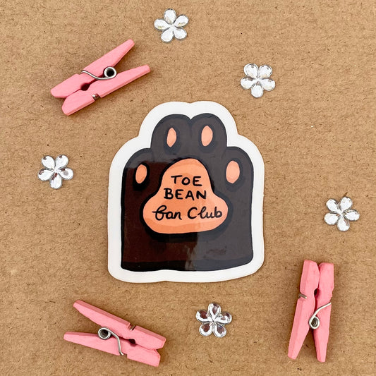 Toe Bean Fan Club Sticker