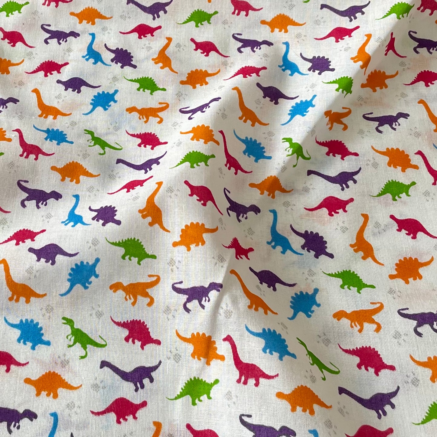 Rainbow Dinosaurs - Recycled Scrunchie