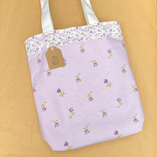 Lilac Blossom - Recycled Tote Bag