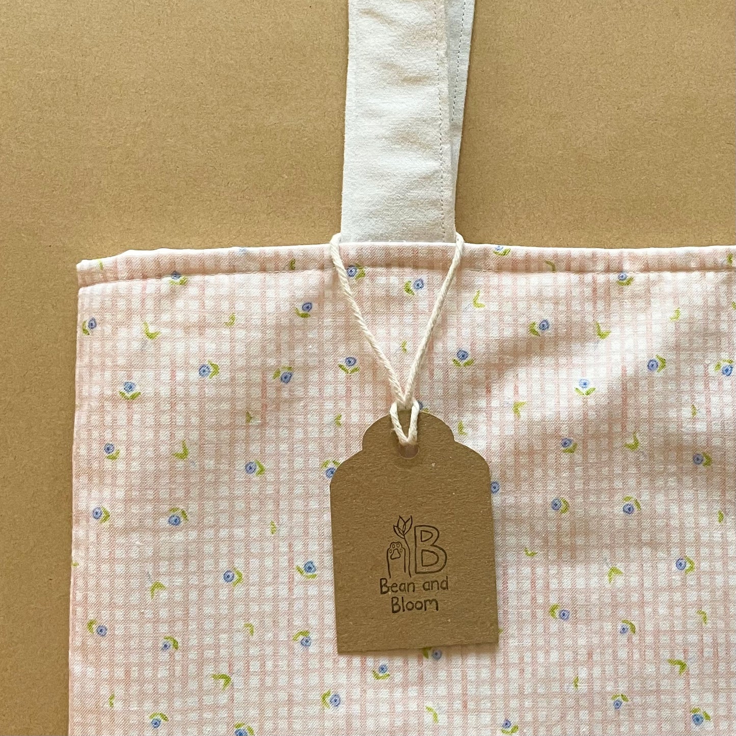 Peachy Cute - Recycled Tote Bag