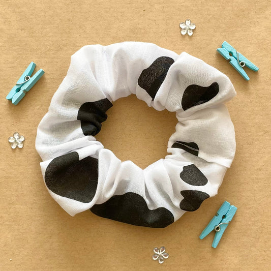 Cool Cow - Recycled Scrunchie