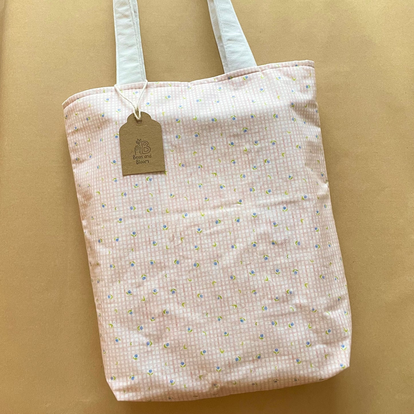 Peachy Cute - Recycled Tote Bag