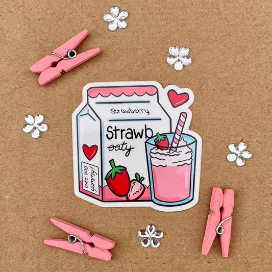 Strawberry Shake Sticker
