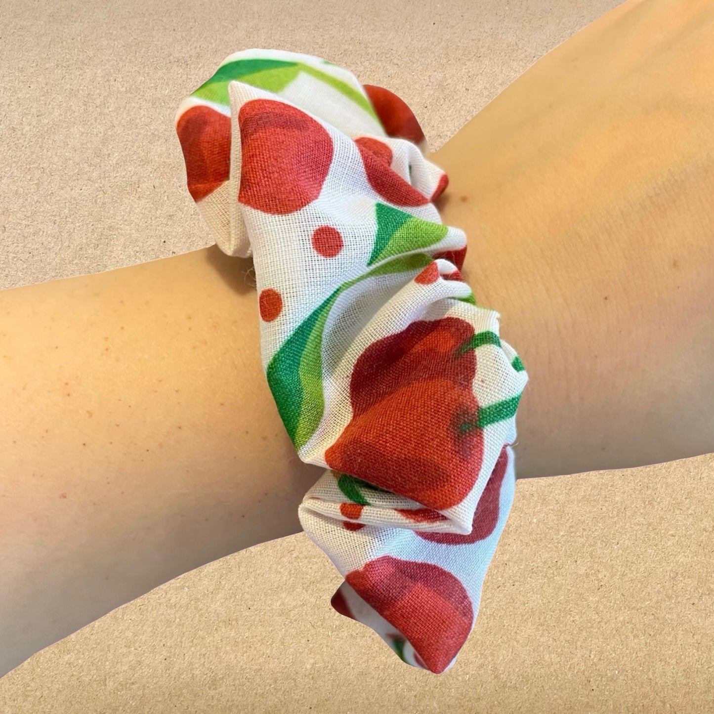 Cheeky Cherries - Recycled Scrunchie