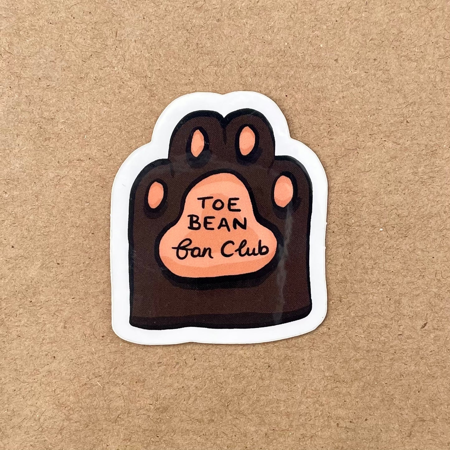 Toe Bean Fan Club Sticker