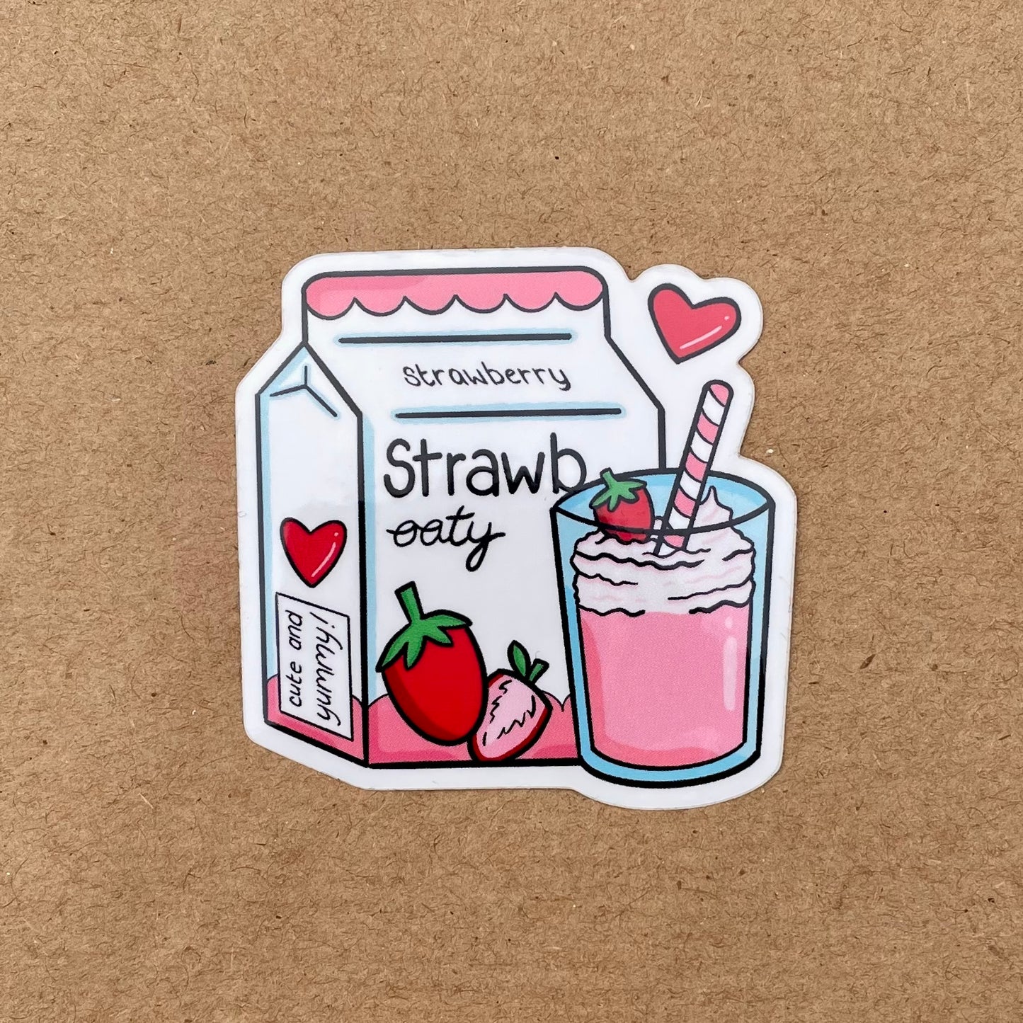 Strawberry Shake Sticker