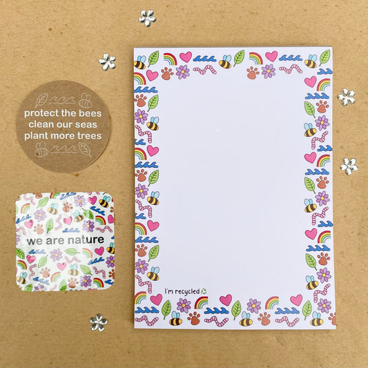 Nature Lover’s Bundle - B-grade Notepad and Stickers