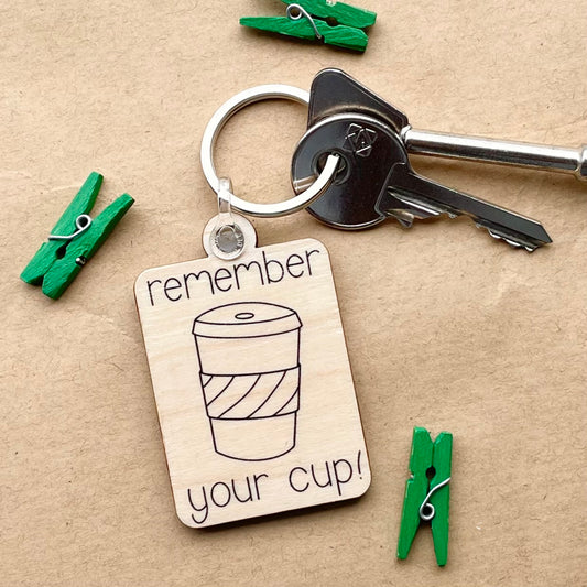 Keep Cup - Recycled Wooden Keyring
