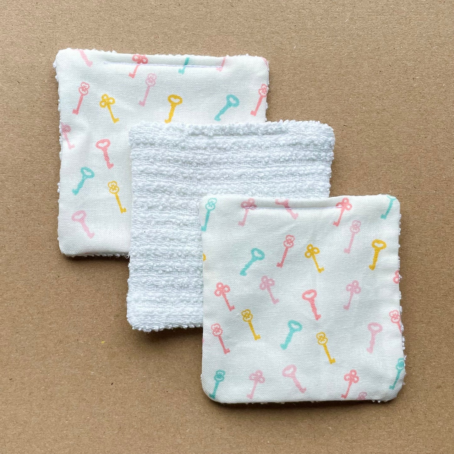 Pastel Keys - Eco Skincare Scrubbies