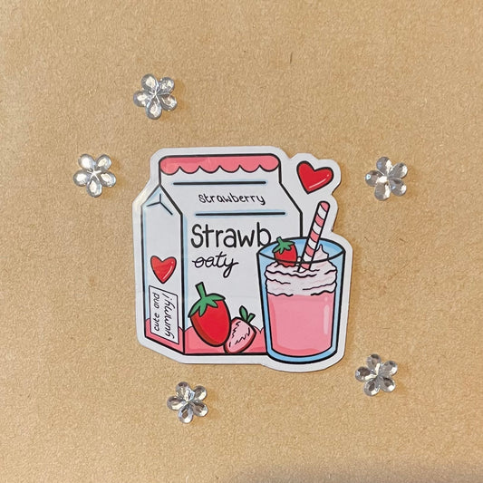 Strawberry Shake Fridge Magnet