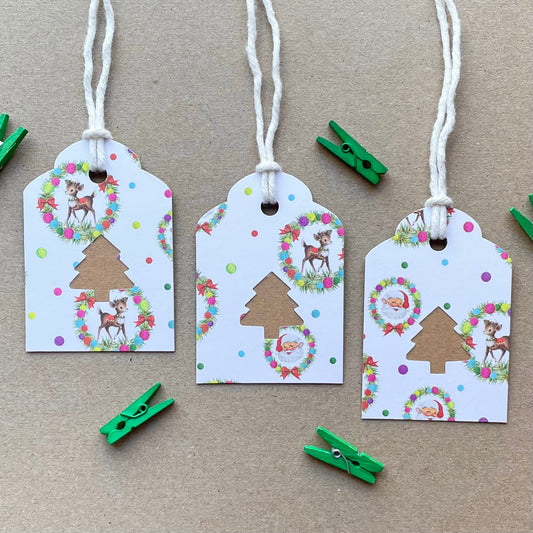 Vintage Wreath - Eco Gift Tags