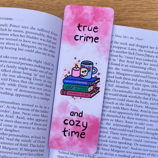 True Crime and Cozy Time Bookmark